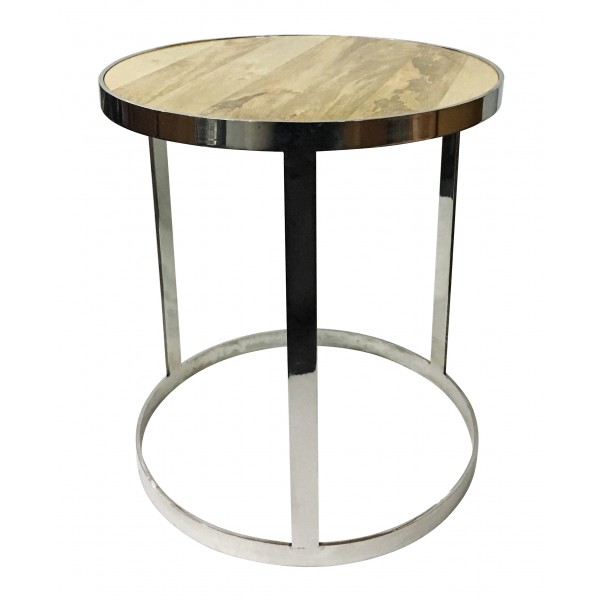 Wood and Steel Aphrodite Coffee Table