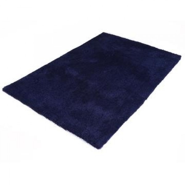 Kola Navy Blue Shaggy Rug