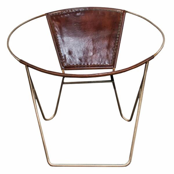 Iron Leather Chair