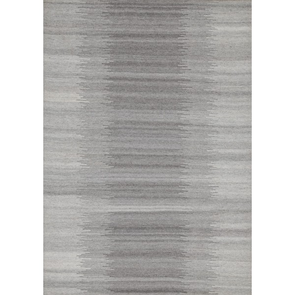 Natural Gray color Viscose Kilim with backing