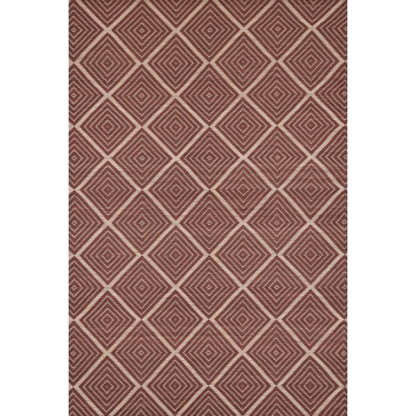 Chenille brown color Kilim with backing
