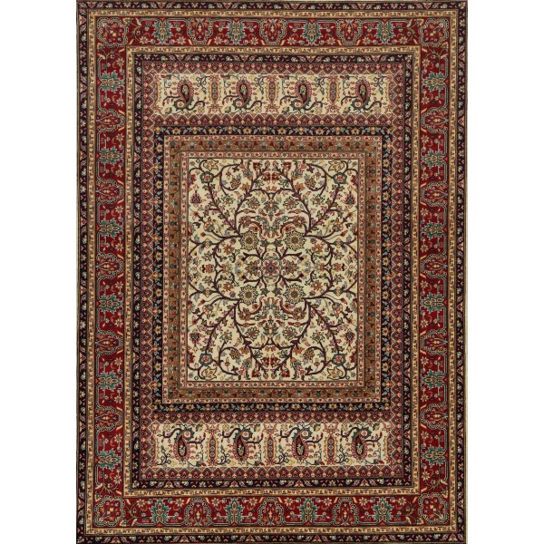 Persian beige color wool rugs