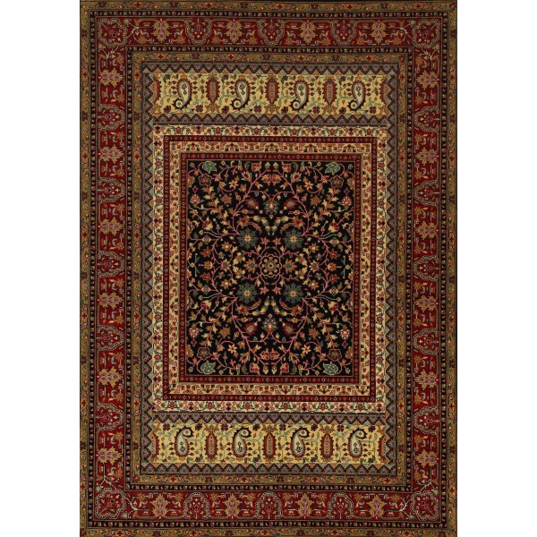 Persian blue color wool rugs