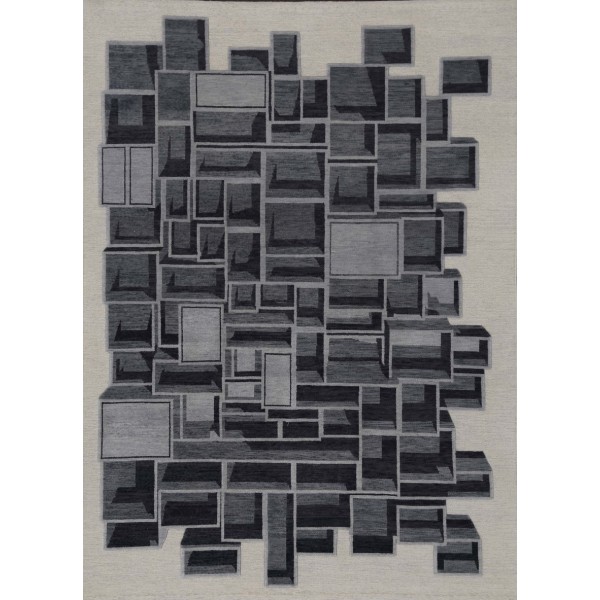 Modern Soumak gray color wool rugs