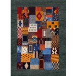 Modern Soumak multi color wool rugs