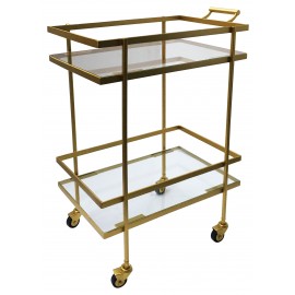 Hermes Bar Cart/Trolley With Golden Touch