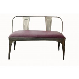 Iron Leather Bench