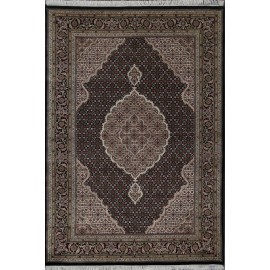 Persian black color wool rugs