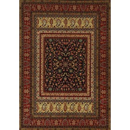 Persian blue color wool rugs