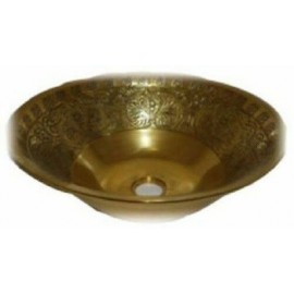 HELIOS COPPER-GOLD COLOUR HANDBASIN  ANTIQUE AND HANDCRAFTED