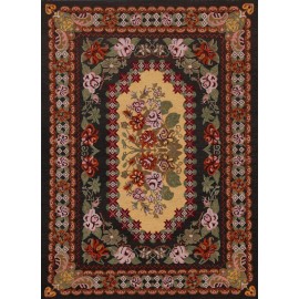 Modern Soumak brown color wool rugs